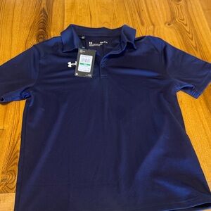 Under Armour Boy’s Dark Blue Performance Polo